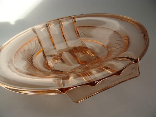 Art deco rosalin glas schale - art, rosalin-glas