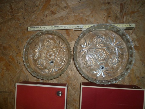 Zwei neue glasschalen walther - neue,