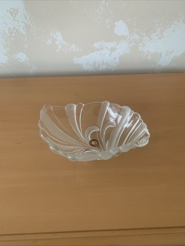 Mattierte kristallblattschale - mattierte,