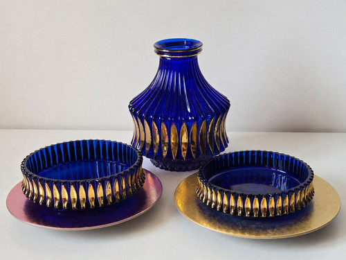 Walther glas schale vase - schale,,