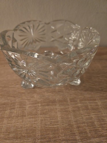 Vintage kristall glasschale - "vintage, kristall-glasschale"