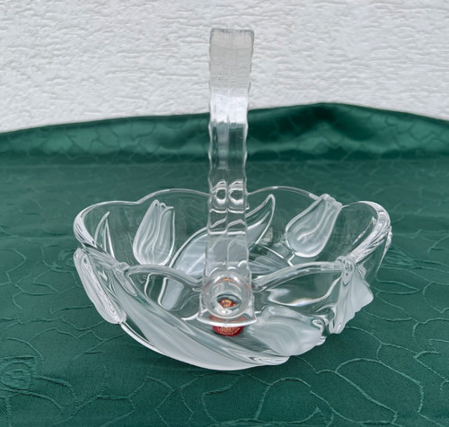 Glasschale mit henkel - mit,