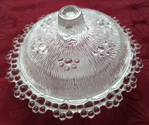 Glas schale vintage zuckerdose - schale,
